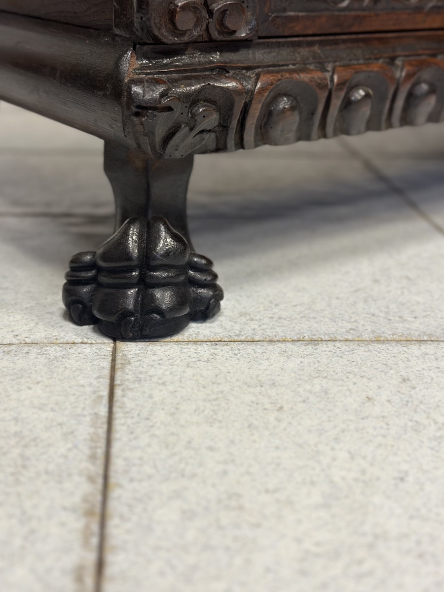 Lombard Renaissance Noble Chest From The City Of Bergamo, Early 17th Century-photo-3