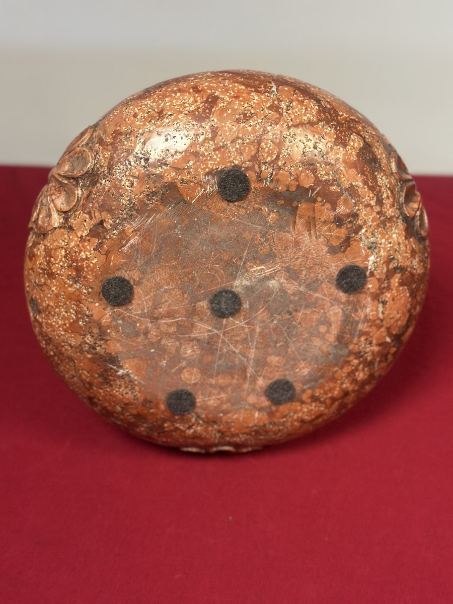 19th Century Imperial Red Marble Holy Water Stoup-photo-2