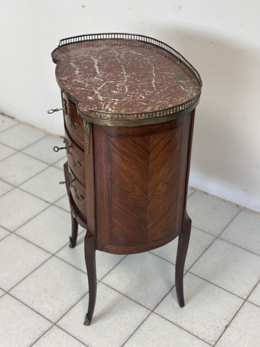 Bean-shaped Centerpiece Cabinet. Napoleon III, Late 19th Century, Restored.-photo-4