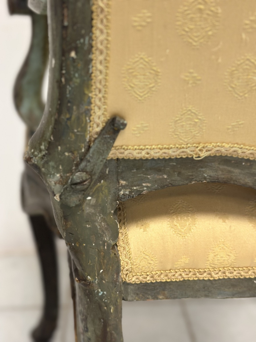 Fauteuil Louis XV de Venise, première moitié du XVIIIe siècle-photo-3