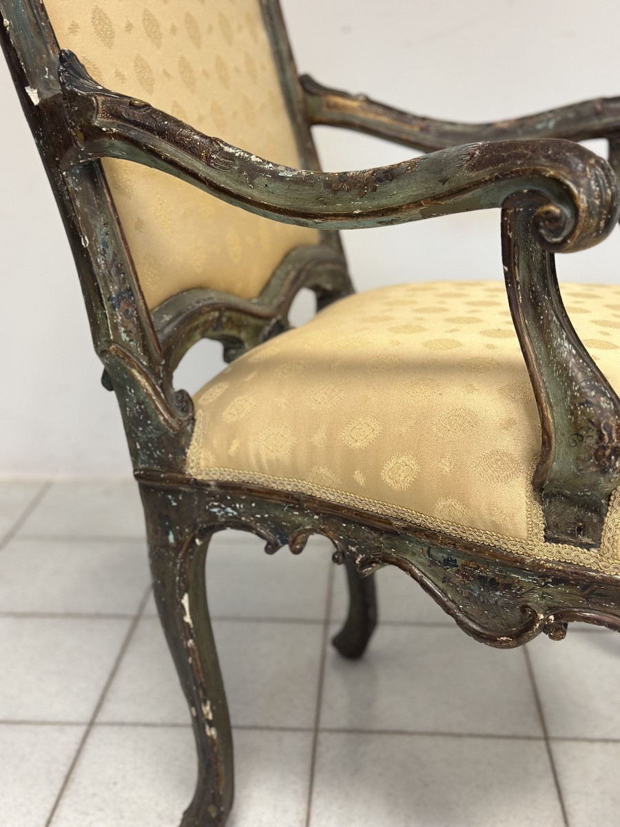 Fauteuil Louis XV de Venise, première moitié du XVIIIe siècle-photo-2