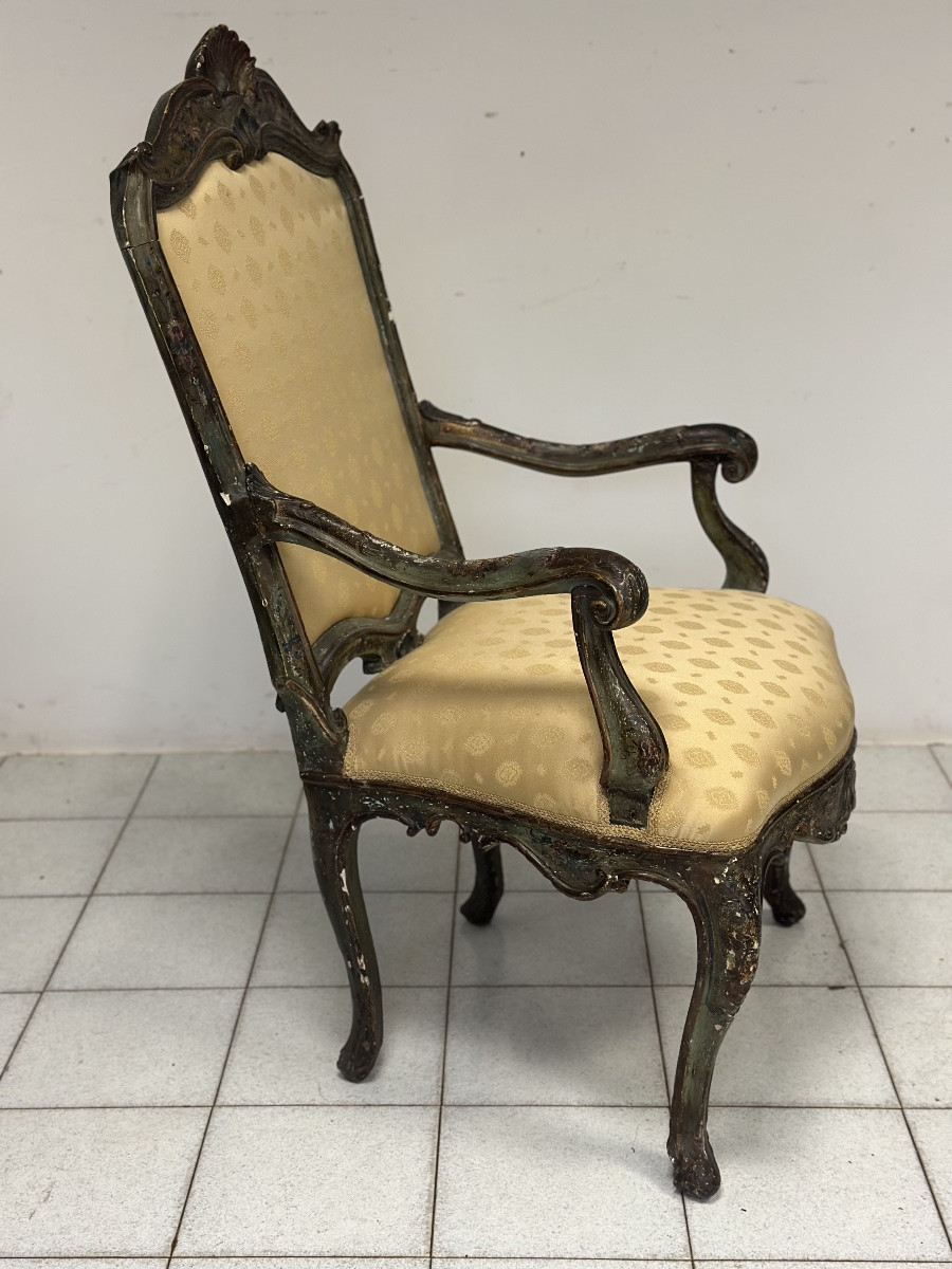 Fauteuil Louis XV de Venise, première moitié du XVIIIe siècle-photo-3