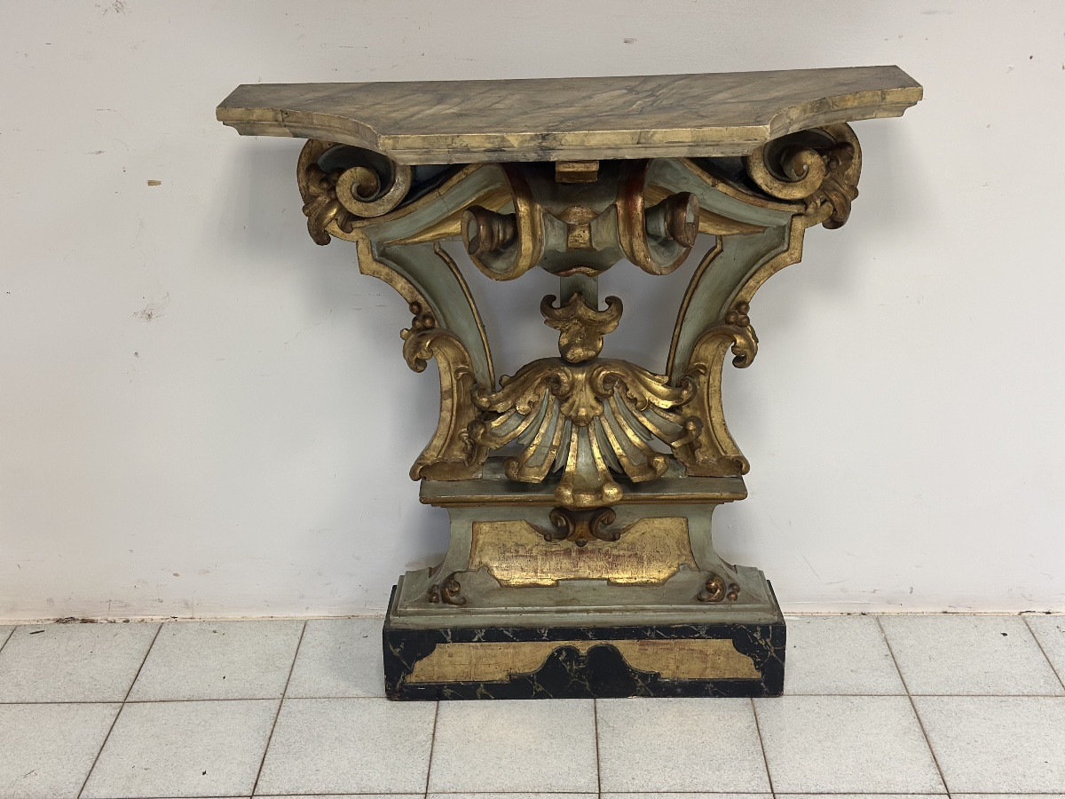 Console Louis XV. Émilie, XVIIIe siècle-photo-1