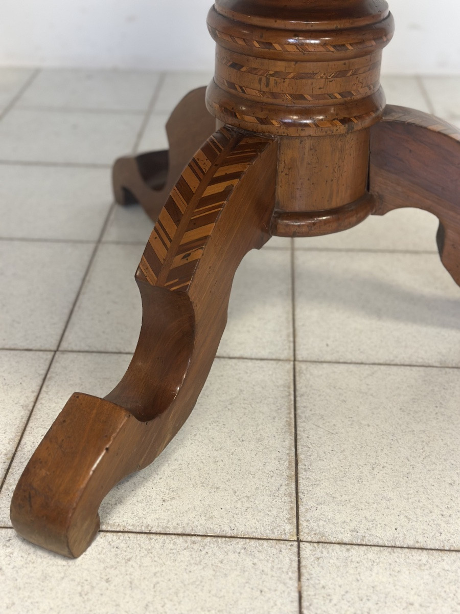 Inlaid Table. Rolo, Mid-19th Century-photo-3