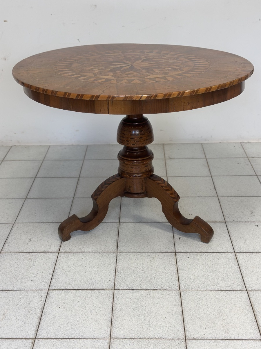 Inlaid Table. Rolo, Mid-19th Century-photo-4