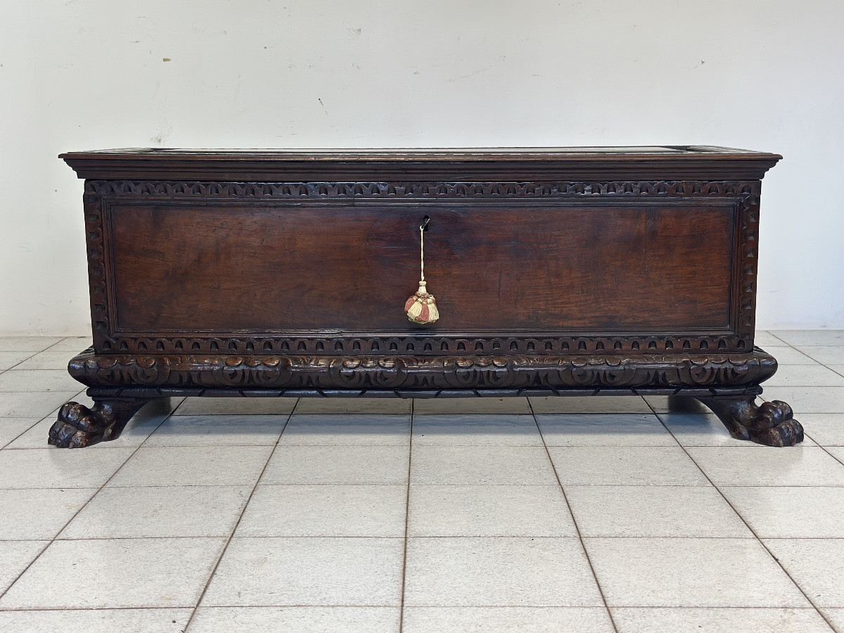 17th-century Wedding Chest From Emilia-tuscany-photo-3