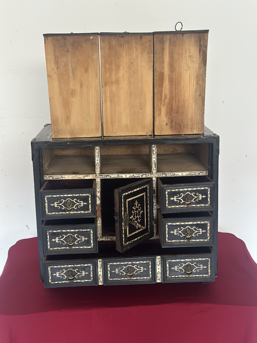 Cabinet de table, Italie du Centre-Nord. XVIIe siècle.-photo-1