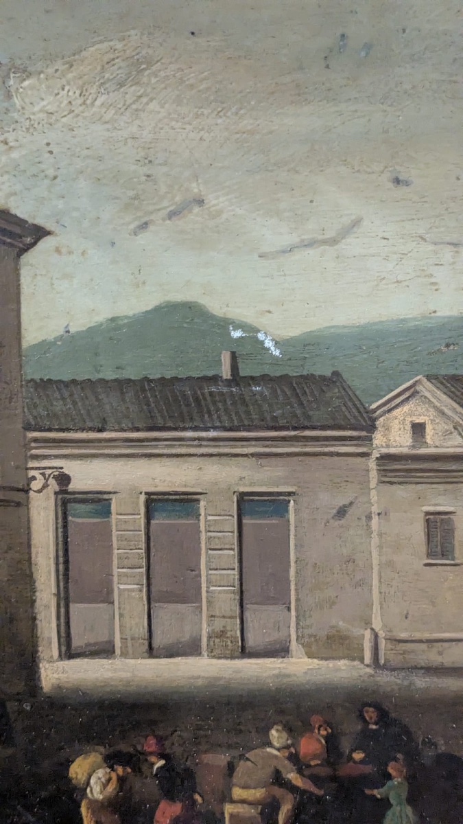 Paysage urbain italien animé, Thomas Wijk (« Tommaso Fiammingo », 1616–1677, entourage de). Hui-photo-2