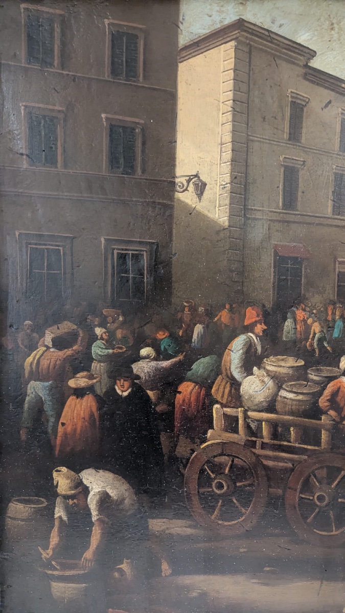 Paysage urbain italien animé, Thomas Wijk (« Tommaso Fiammingo », 1616–1677, entourage de). Hui-photo-4