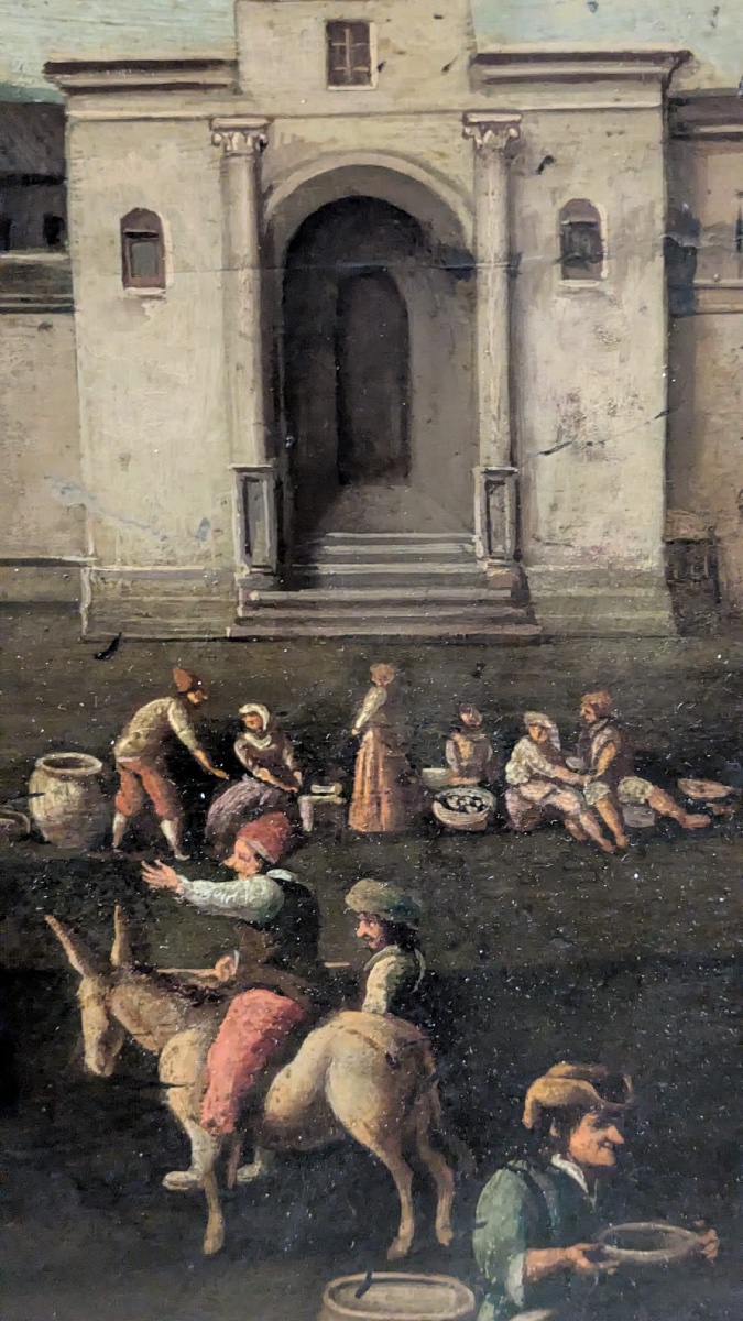 Paysage urbain italien animé, Thomas Wijk (« Tommaso Fiammingo », 1616–1677, entourage de). Hui-photo-6