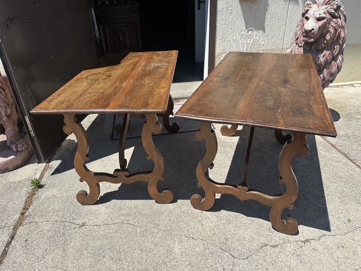 Pair Of Luigi XIV-style Emilia "lira" Tables, Late 17th Century, 600-photo-2