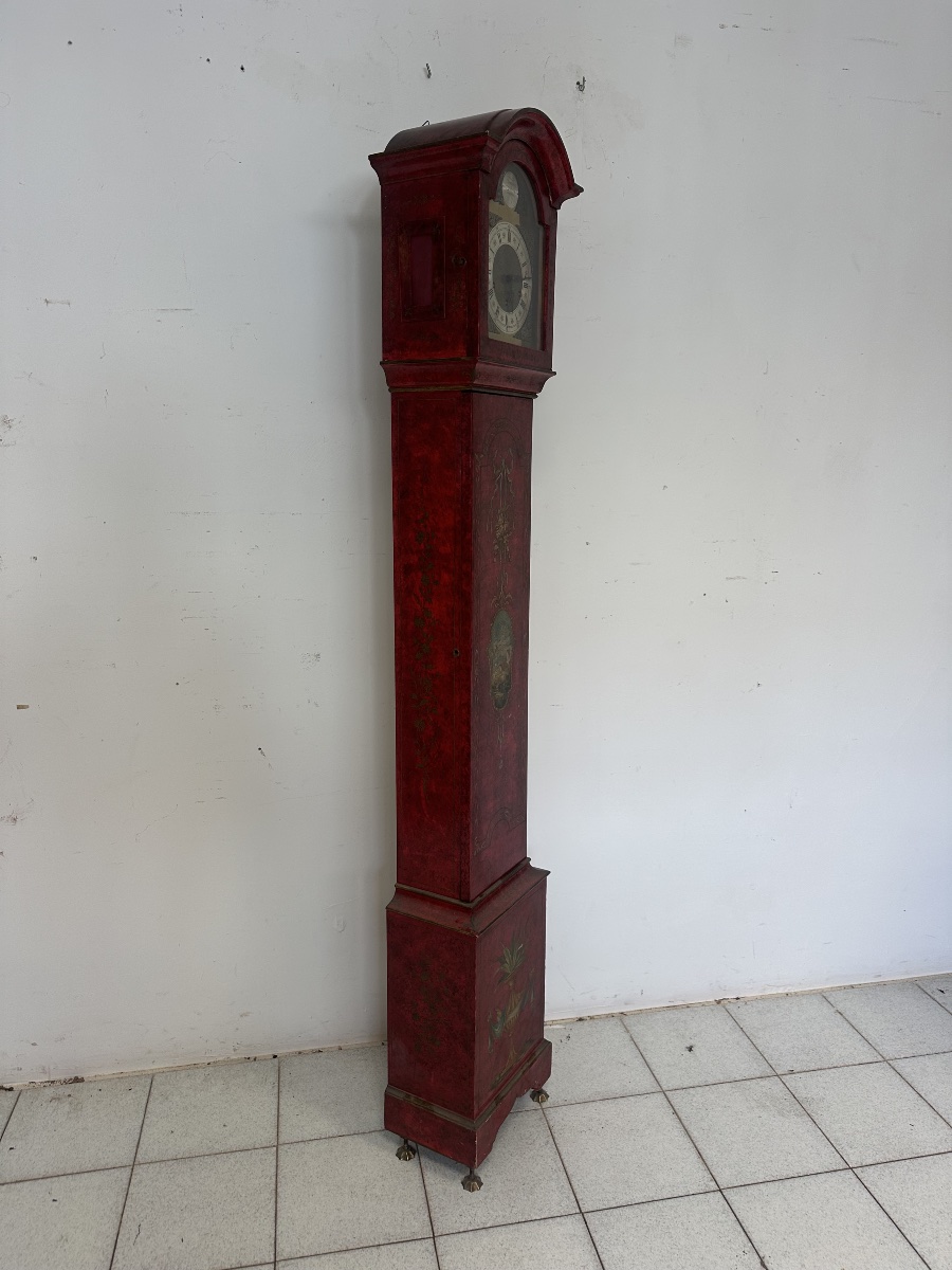 20th-century Painted Lacquered Pendulum Clock-photo-1