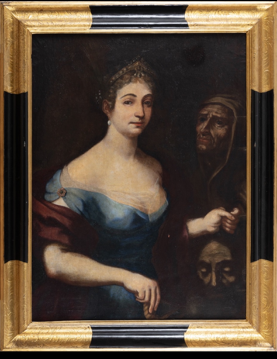 Sujet : Salomé avec la tête du Baptiste Auteur : Onorio Marinari (1627-1715) Technique et dimen