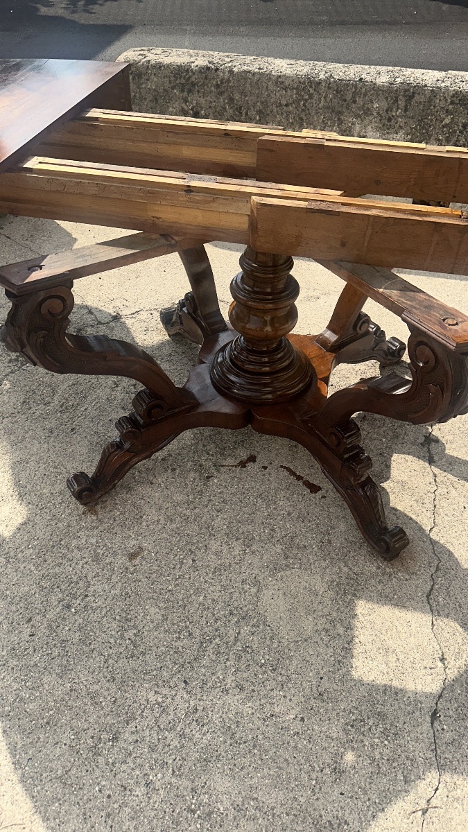 Oval Extendable Basket Table. Genoa, Charles X. 149 X 105-photo-4