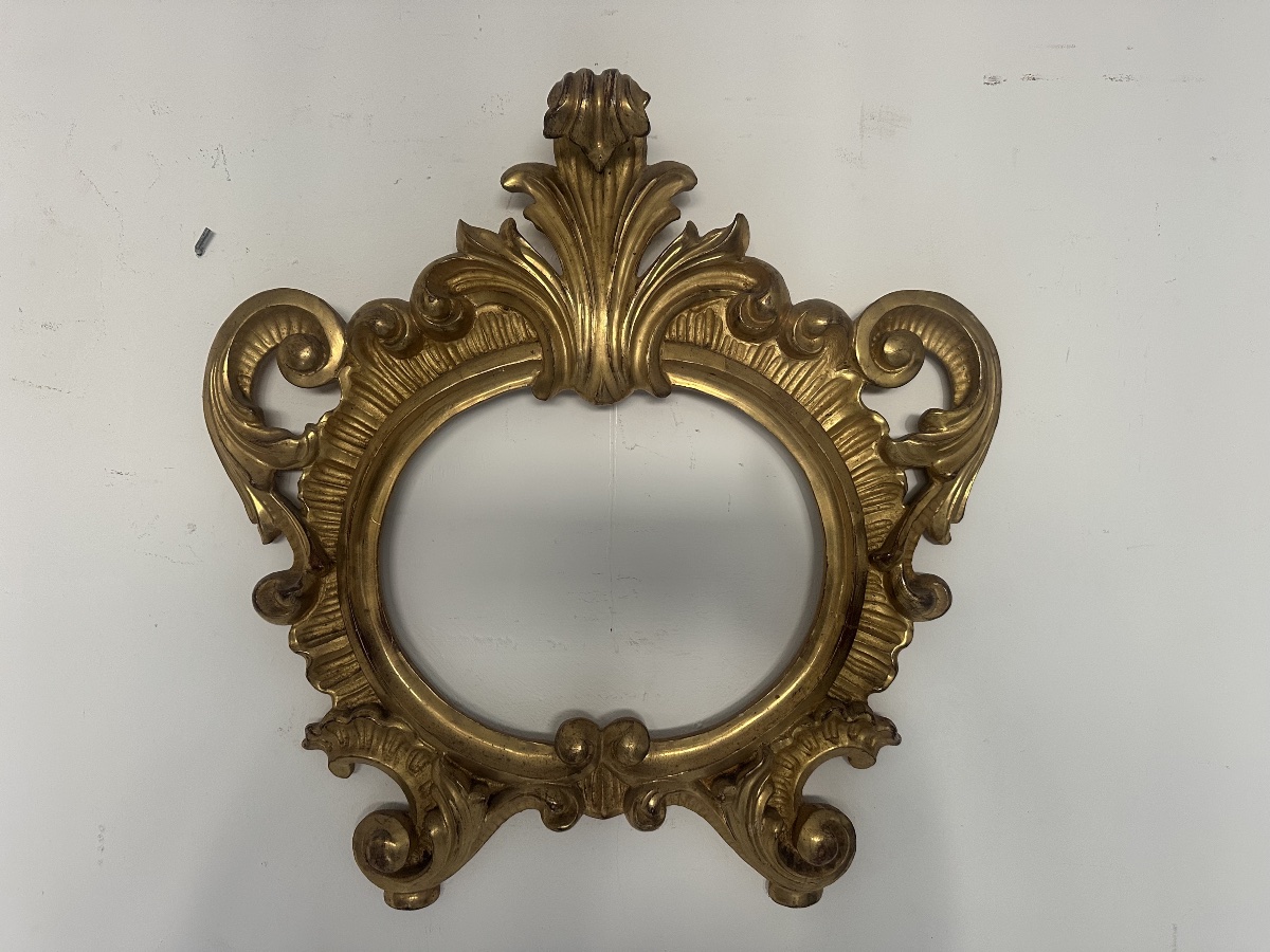 TABLEAUX D'AUTEL (CARTAGLORIA) EN BOIS DORÉ - ÉPOQUE LOUIS-PHILIPPE (XIXE SIÈCLE)-photo-2