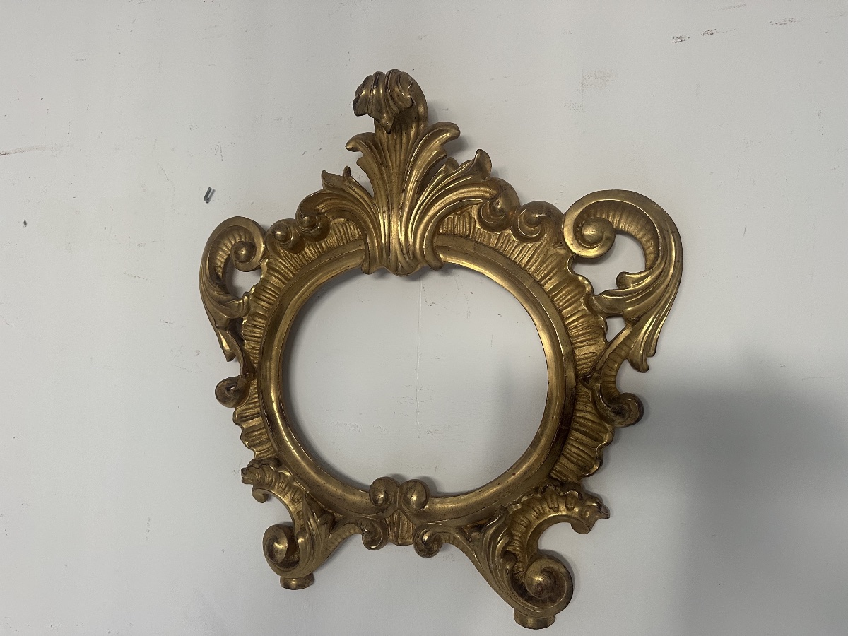 TABLEAUX D'AUTEL (CARTAGLORIA) EN BOIS DORÉ - ÉPOQUE LOUIS-PHILIPPE (XIXE SIÈCLE)-photo-2