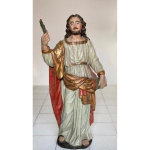 Sculpture en bois laqué polychrome, XVIIe siècle