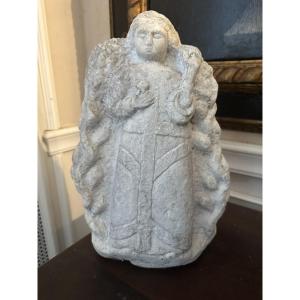Sculpture en pierre de la Madone de la fin du XVIe siècle