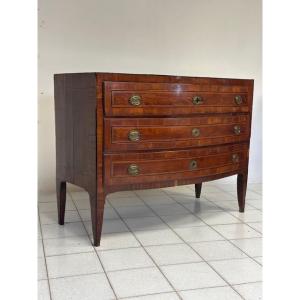 Leaf-arch Chest Of Drawers. Verona/vicenza, Louis XVI. Late 18th Century.