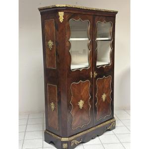 Napoleon III Glass Display Case. Paris, 19th Century.