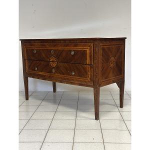 Commode Louis XVI à deux tiroirs. Emilia, XVIIIe siècle.