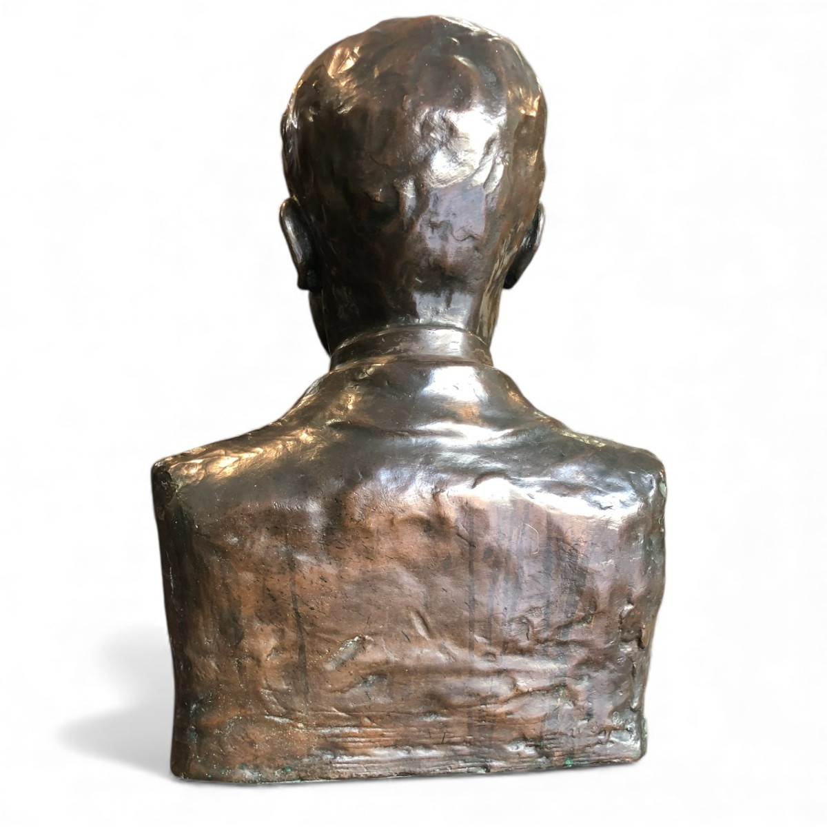 Romanian Bronze Bust Of Vv Rascanu, 1915-photo-1