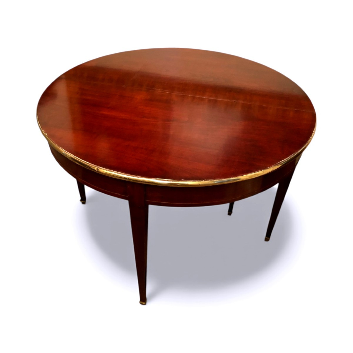 19th Century Mahogany Half-moon Table-photo-2