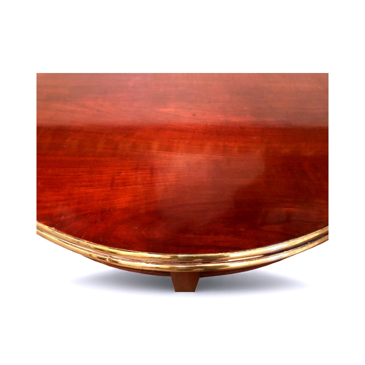 19th Century Mahogany Half-moon Table-photo-1