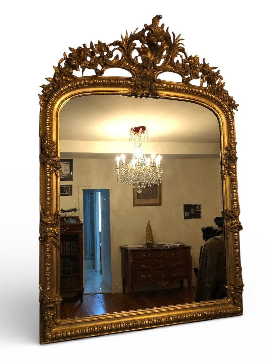 Louis XV Style Gilded Mirror  -photo-3