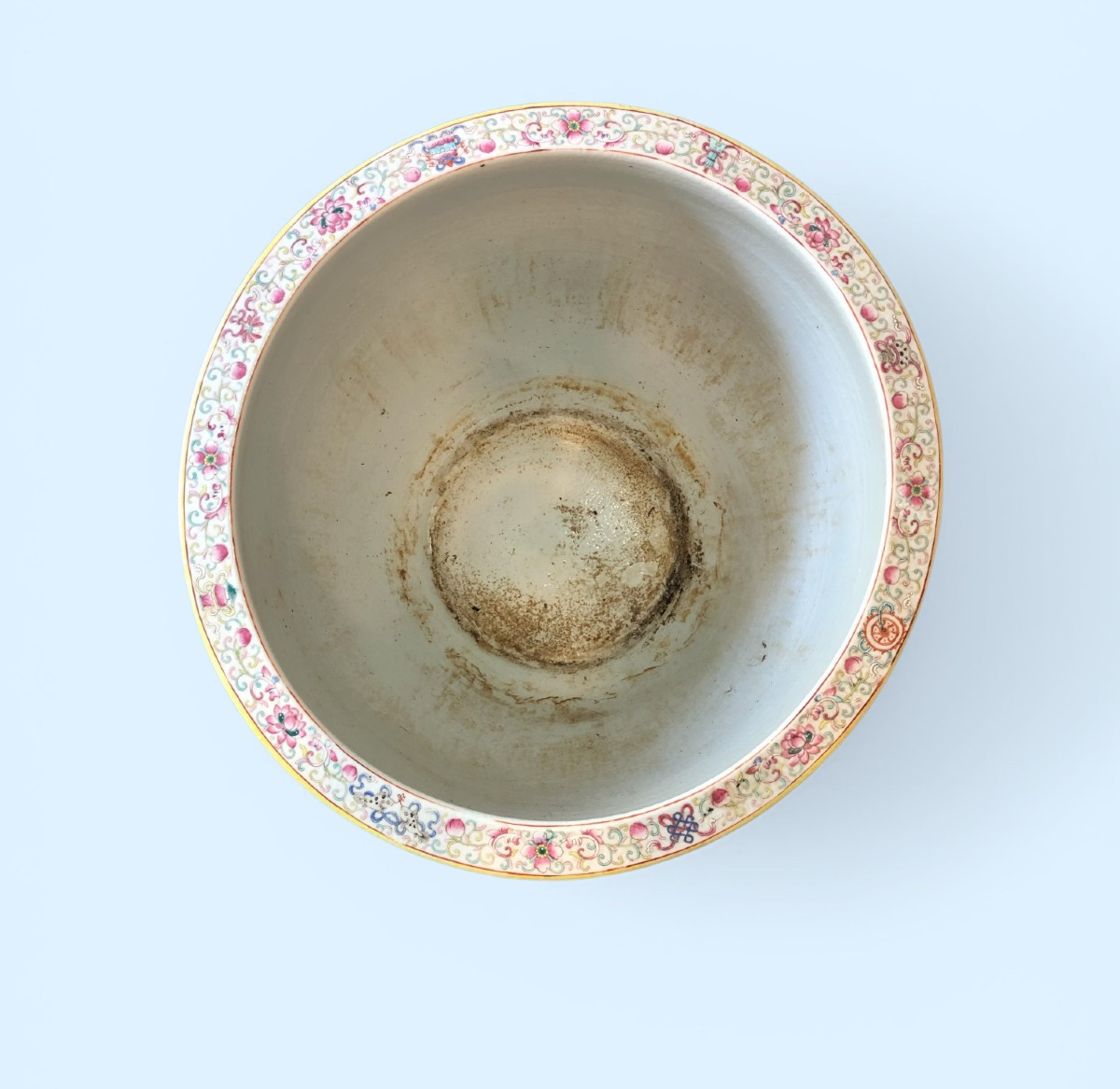 Jardinière ou bol à poisson porcelaine chine 19ème siècle-photo-6