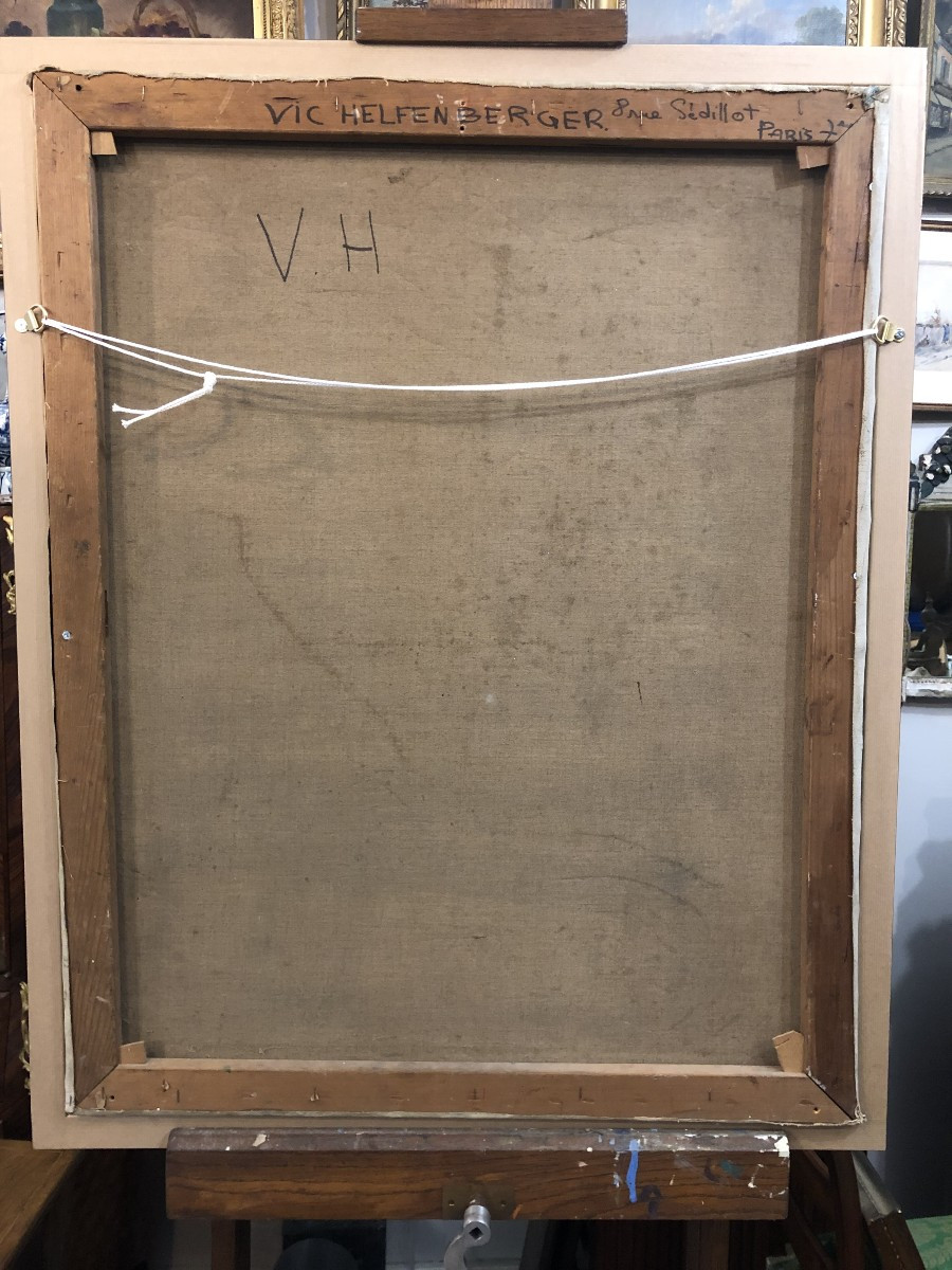 Still Life With Imperial Lilies By Victor Helfenberger Late 40s-photo-4