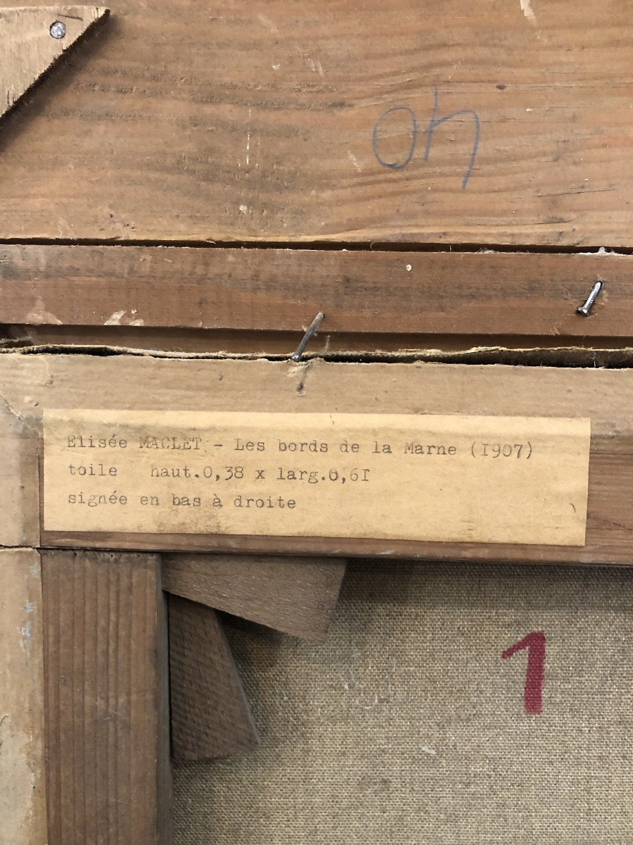 Elisée Maclet Les Bords De La Marne 1907-photo-2
