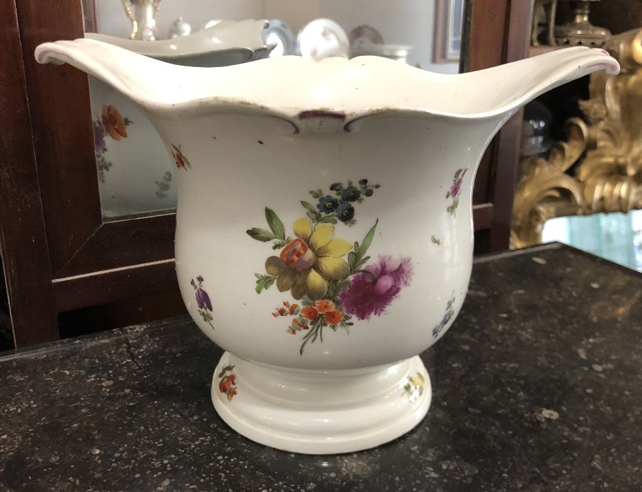 coupe rafraichissoir porcelaine Vienne fin 18eme-photo-2