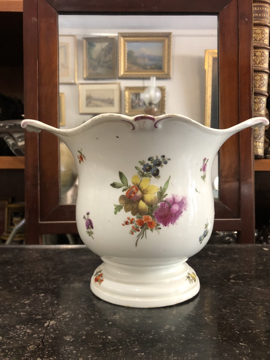 coupe rafraichissoir porcelaine Vienne fin 18eme-photo-2