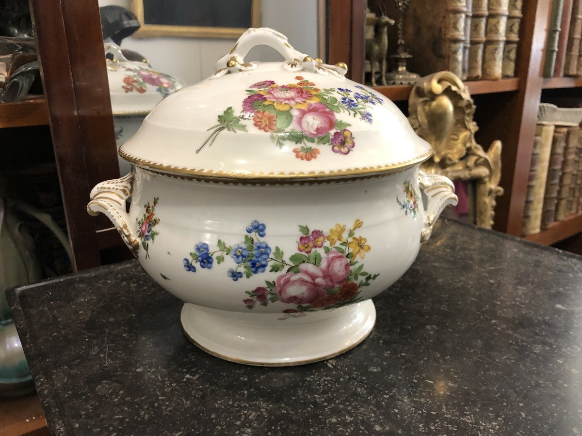 Soupi&egrave;re porcelaine de Paris manufacture de -photo-2