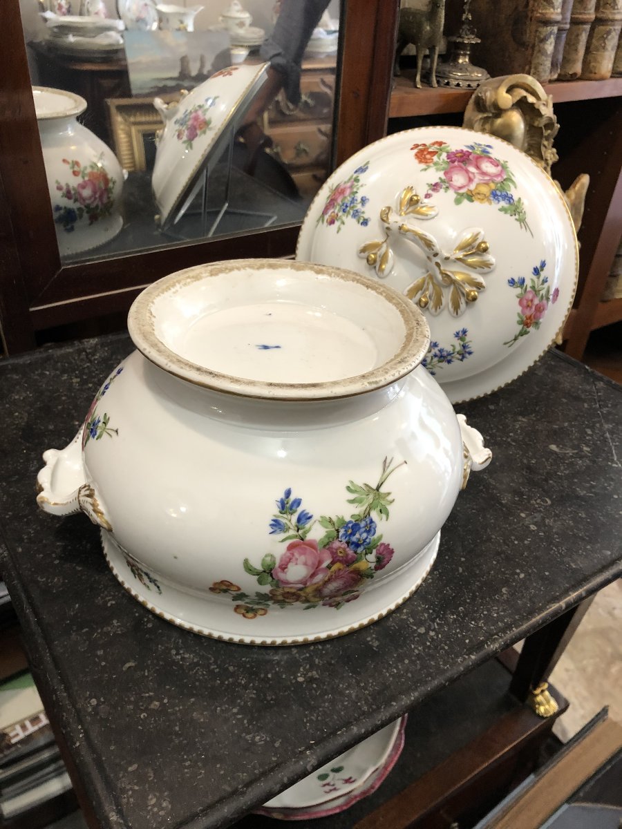 Soupi&egrave;re porcelaine de Paris manufacture de -photo-4