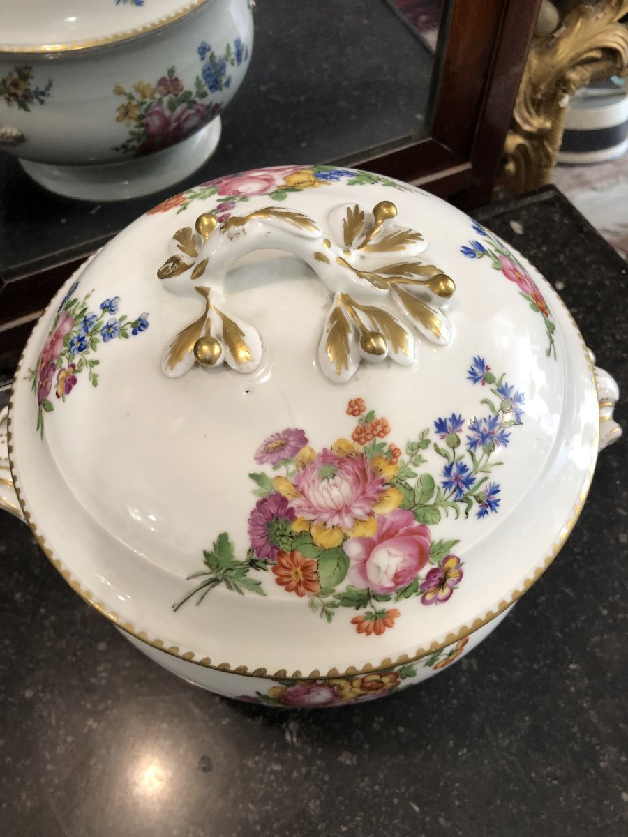Soupi&egrave;re porcelaine de Paris manufacture de -photo-2