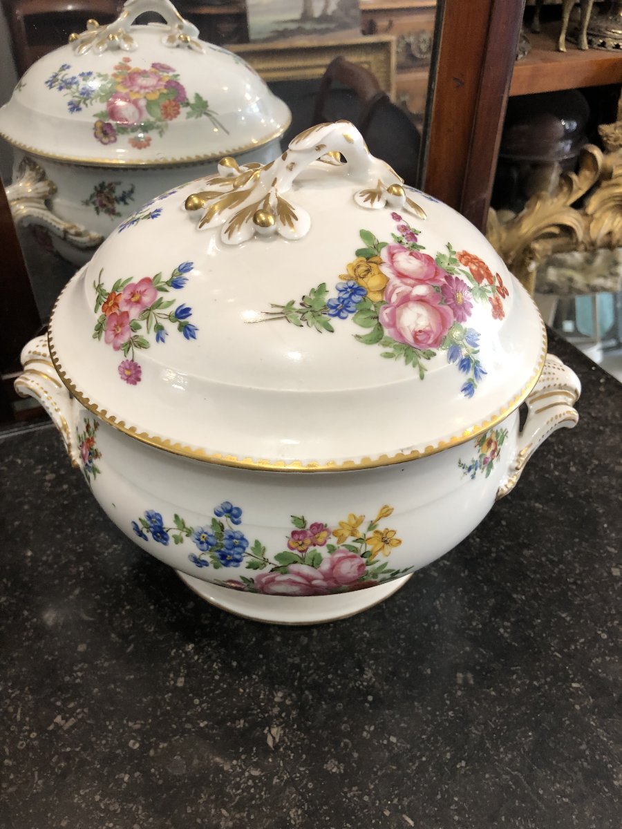 Soupi&egrave;re porcelaine de Paris manufacture de -photo-3
