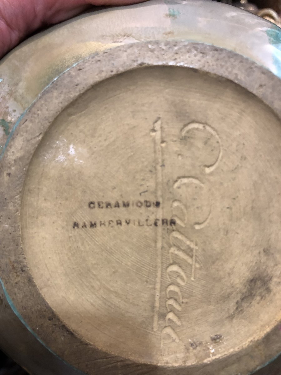 Vase art nouveau Charles Catteau pour Remberviller-photo-3