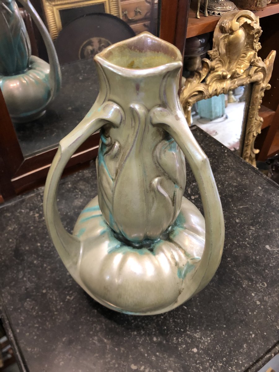 Vase art nouveau Charles Catteau pour Remberviller-photo-3
