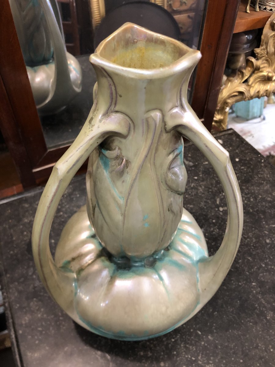 Vase art nouveau Charles Catteau pour Remberviller-photo-5