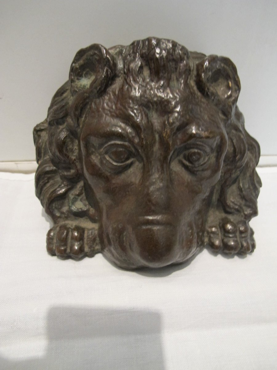 Mufle De Lion En Bronze  Fin XIX-photo-5