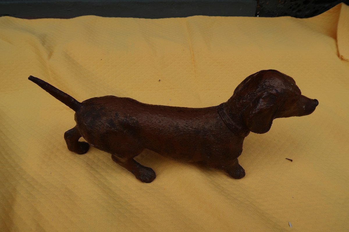 Chien En Fonte Fin XIX-photo-2