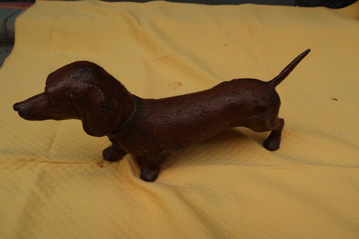 Chien En Fonte Fin XIX-photo-4