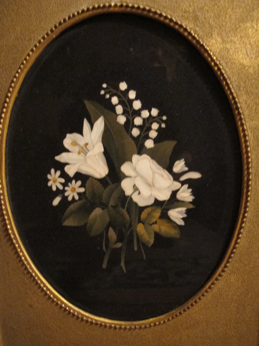 Plaque En Marqueterie De Marbres-photo-2