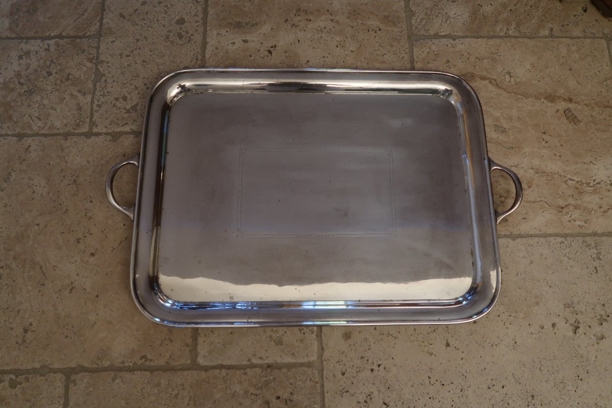 Silver Metal Tray-photo-4