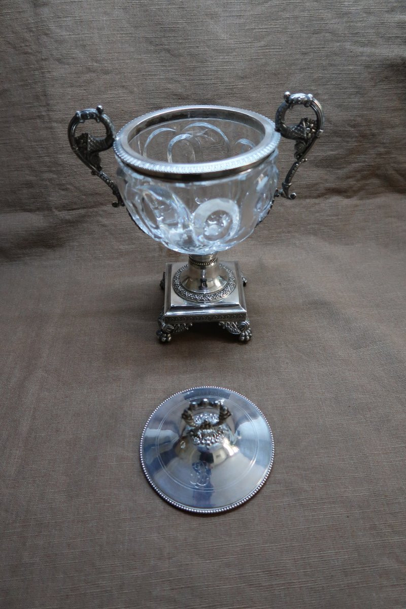 Crystal Candy Dish From The Restoration Period-photo-1