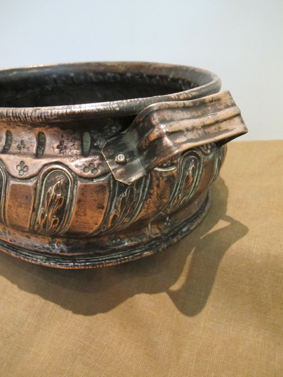 18th Century Pink Copper Basin-photo-3