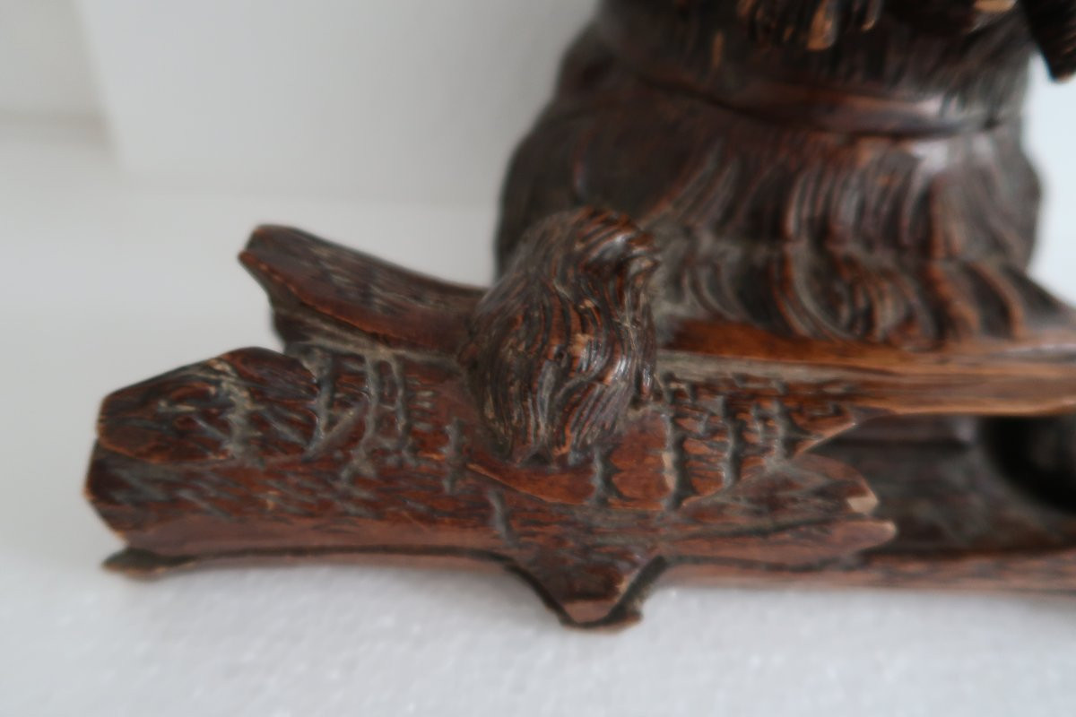 19th Century Inkwell With Dog Decor-photo-1