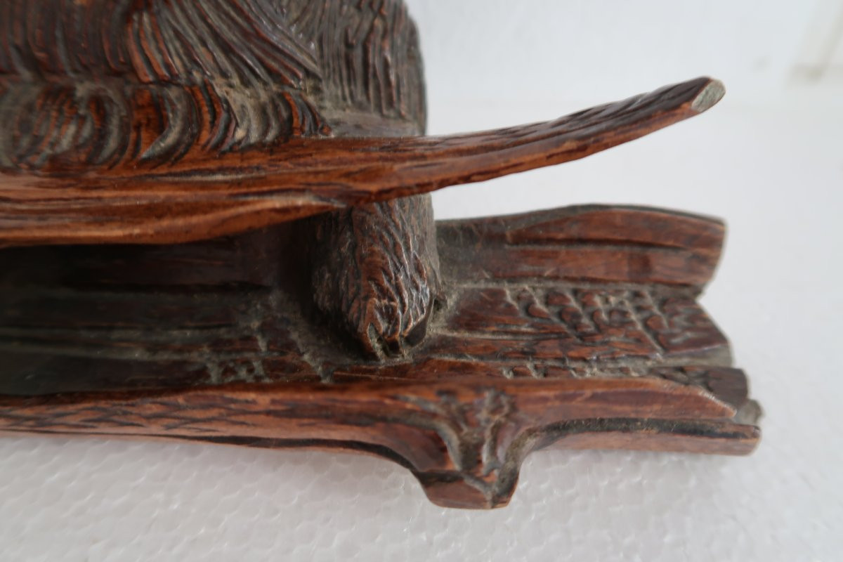 19th Century Inkwell With Dog Decor-photo-5
